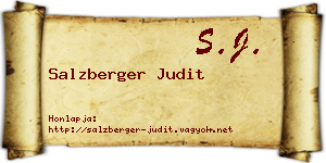 Salzberger Judit névjegykártya